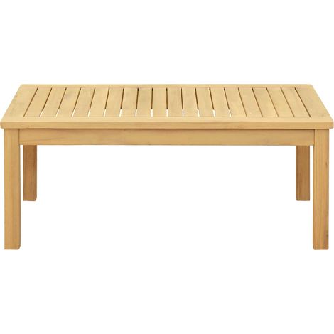 vidaXL Coffee Table Light Acacia 90 x 50 x 36 cm Solid Acacia Wood