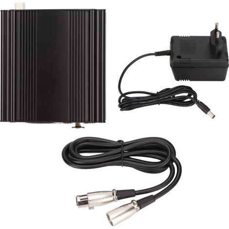Alimentation fantôme 48V professionnelle avec câble XLR 3 broches pour équipement d'enregistrement musical, fiche UE 220V (1/5)