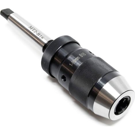 MK2-B16 Bohrfutter mit 16 mm Spannbereich, integriertem Morsekonus und Futteradapter. (1/4)