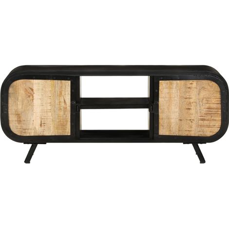 Maison Exclusive - TV-Schrank 110x30x45 cm Raues Mangoholz