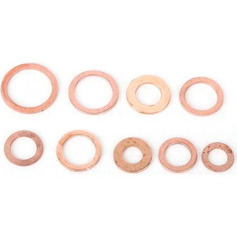 Rondelle d'étanchéité en cuivre, accessoire de quincaillerie, fixation, pièces industrielles, lot de 200 (1/5)