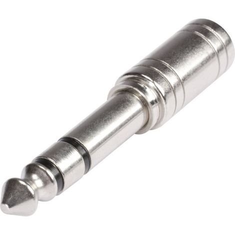 Adaptateur Hicon HI-JS6JS3-MF [1x Jack mâle 6.35 mm - 1x Jack femelle 3.5 mm] argent