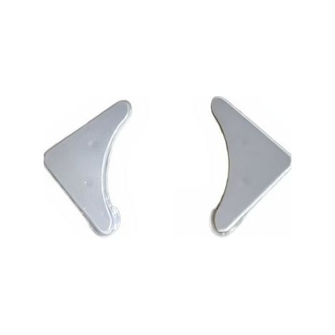 Tappo per alzatina concava 30x30 in alluminio TIK21