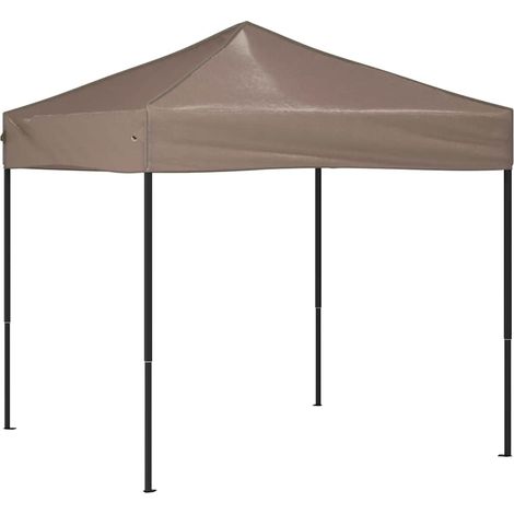 vidaXL Carpa para fiestas plegable gris taupe 2x2 m (1/2)