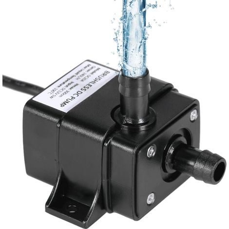 Ultra-silencieux mini DC12V Micro pompe à eau huile étanche submersible fontaine aquarium de circulation 240L/H 5W ascenseur 3M 0100 ℃ (1/5)