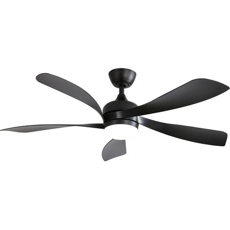 REDOM -Ventilador de techo 52 pulgadas, iluminación regulable con memoria, motor DC, ABS negro (1/5)