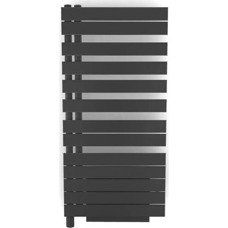 Sèche-serviette ACOVA FASSANE SPA AIR Asymétrique à gauche eau chaude 1594W Anthracite Grey RAL7016 FL118-055IFSC7016 (1/3)