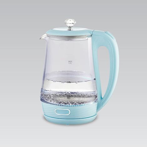 Hervidor eléctrico de vidrio Maestro de 1,7 l y 2200 W, MR-052-azul (1/3)
