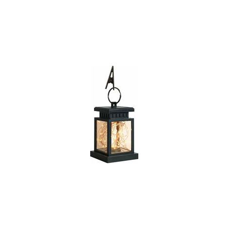 Lanterne solaire LED extérieure, effet flamme, portable rechargeable, jardin, patio, modèle A – (1/2)