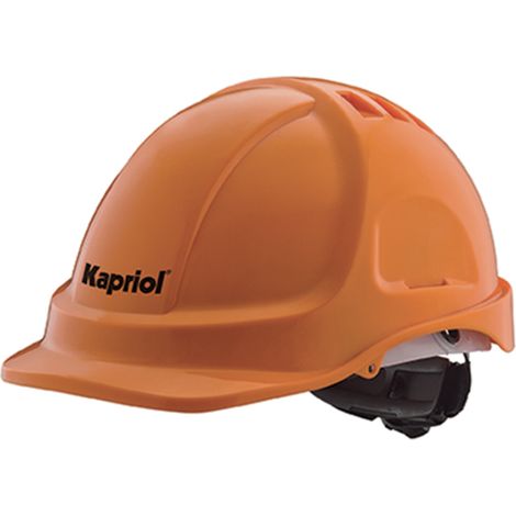CASCO PROFESSIONALE DA CANTIERE ELMETTO IN ABS ANTIURTO EN397 ARANCIO KAPRIOL