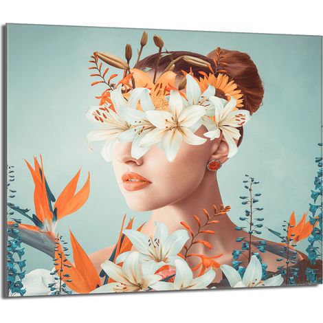 Placa protectora de vidrio para estufa 60x52 Mujer (1/5)