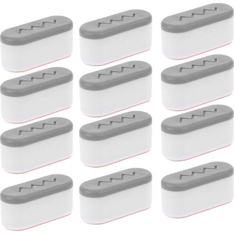 12 pièces Tampons Rehausseurs Siège Toilette Silicone Antidérapants Cales pour Abattant Wc Confortable et Stable Adaptés Garçon Fille et Seniors (1/5)