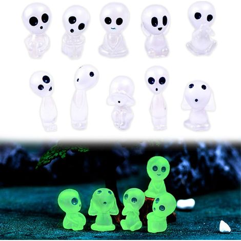 30 pièces de figuines en ésine Alien, Glow in the Dak Onaments, Glow in the Dak figuines Alien, Aliens, Onaments (1/3)