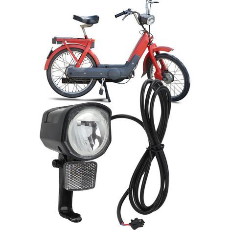Frontscheinwerfer für Elektrofahrräder, DC12V-72V LED-Licht, 2-poliger SM-Stecker, robustes ABS, leistungsstarke Beleuchtung für E-Bikes. (1/5)