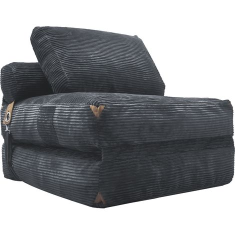 CHICFURN canapé convertible pliable compact en tissu gris, sofa lit gain de place pour petit espace, chambre d'amis, studio, salon, dépliage facile et confort moelleux (1/5)