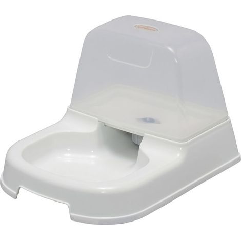 Iris Ohyama, Distributeur d'eau pour bouteille 2 L, Système anti-goutte pour chien & chat, J-200, Blanc