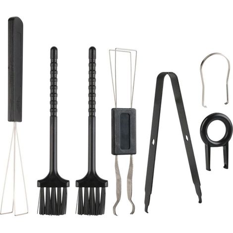 Kit de herramientas de 7 piezas para extraer teclas de teclados mecánicos con interruptores, pinzas y cepillo de limpieza. Amplia compatibilidad con teclados. (1/5)