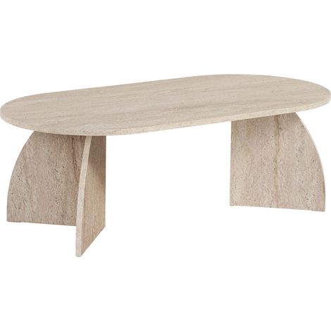 Tavolino in legno "Melina" 120 x 60 x 40 cm - Travertino