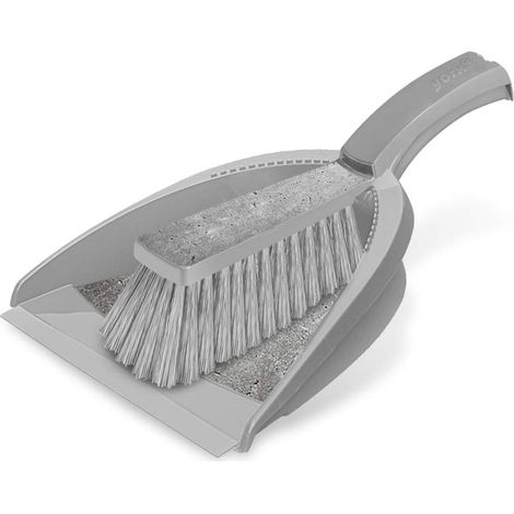 Ensemble Pelle et Balayette à Main Grise Kit de Nettoyage Compact Poussière et Ramasse-miettes Design Moderne Ergonomique pour Maison Cuisine Bureau et Salon 23.8 x 33 x 10.3 cm (1/5)