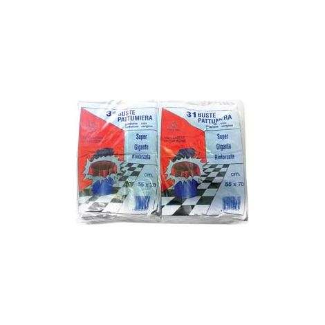 SACCO PATTUMIERA TIPO ANCONA BIANCO PZ.31- - cm.55x70 gr.420 - 20 confezione CP
