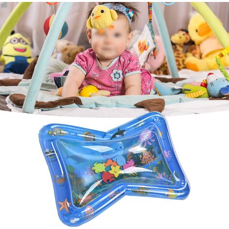 Aufblasbare PVC-Wassermatte, blaue Wassermatte für Babys von 1-3 Jahren - Spielmatte zur Förderung der Gehirnentwicklung (1/5)