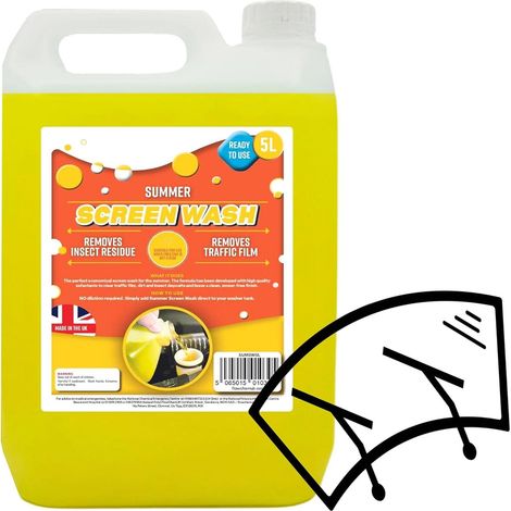 1 x 5L High Performance Summer Screen Wash Ready To Use Effective Down To 4°C (1/2)
