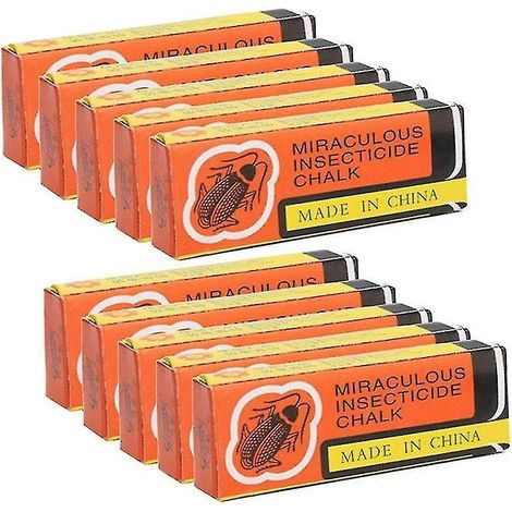 Choyclit – Lot de 20 boîtes anti-cafards – Craie magique sans poussière – Efficace contre cafards, fourmis et puces – Pour espaces confinés