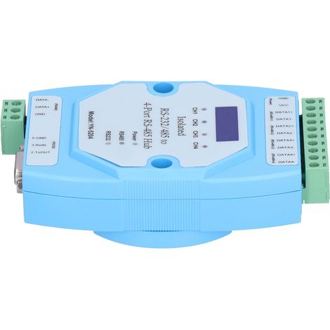 Concentrateur RS485 Isolé Optiquement, 4 Ports pour Réseaux Industriels avec Détection de Direction Automatique et Haute Vitesse (1/5)