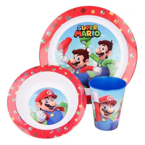 Juego de vajilla infantil de Super Mario, 3 piezas. (1/3)