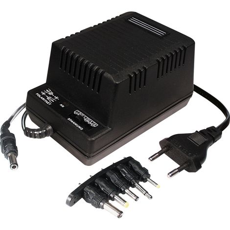 Transmedia Source 1500 mA, GS, stabilisée avec DC Plug de 230 V/3/6/9/12 V nt5hgsl (1/3)