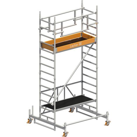 Layher Rollgerüst ZIFA P2 Safety Plus mit Doppelgeländer 4,76 AH (1/3)