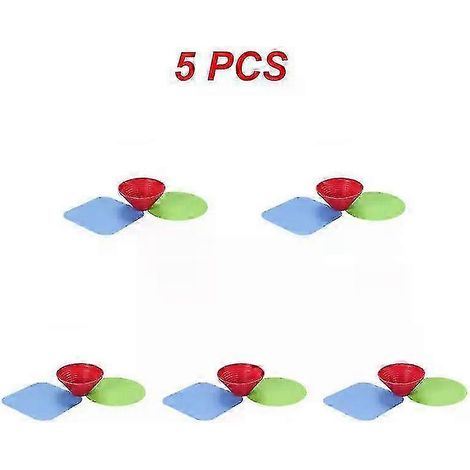 Ensemble de 5 pièces en silicone multifonctionnel (1 à 7 pièces) : ouvre-boîte, dessous de plat, pince à bouteille antidérapante, ouvre-bouteille spiralé multifonctionnel, ustensiles de cuisine (25-26 (1/5)