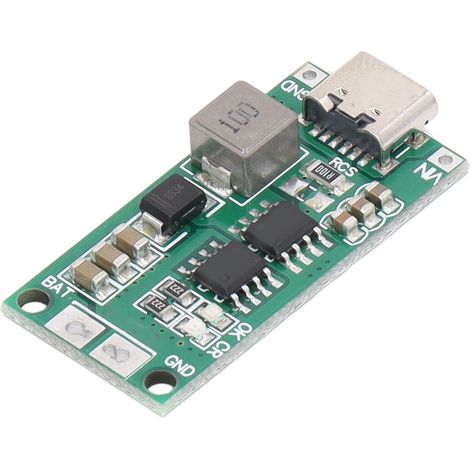 Module de chargeur de batterie Type C vers 8,4 V avec protection optimale, surtension pour batterie lithium, carte de charge verte 1 A