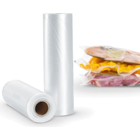 SEVERIN ENSEMBLE DE 2 ROULEAUX DE FILM PLASTIQUE TRANSPARENT POUR MISE SOUS VIDE 30 X 60 CM, ZB 3616 3616-000 (1/2)