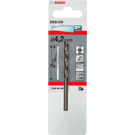 Broca HSS-CO 135 4,2/43 mm - B 2608585848