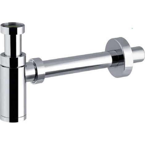 Sapho Bonomini King - Sifón de lavabo 1"1/4, desagüe 32 mm, cromo 0595PR25K7 (1/3)