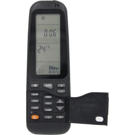 Télécommande Universelle pour Climatiseur Electra/Airwell/Emailair/Elco RC-3, Air Conditioner Télécommande de Remplacement - Noir (1/4)