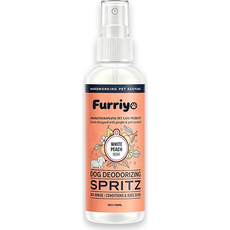 FURRIYO Dog Deodorant, fast-acting odor remover, cleans and deodorizes the dog's body and surroundings, specially formulated for dogs. (1/5)