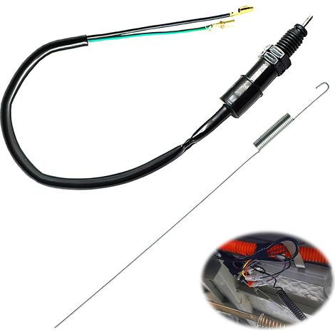 Interrupteur universel de feu de frein arrière de moto avec Kit de ressort,Interrupteur de Feu Stop Hydraulique Universel pour Moto,Compatible avec Quad vélos VTT Scooters (1/5)
