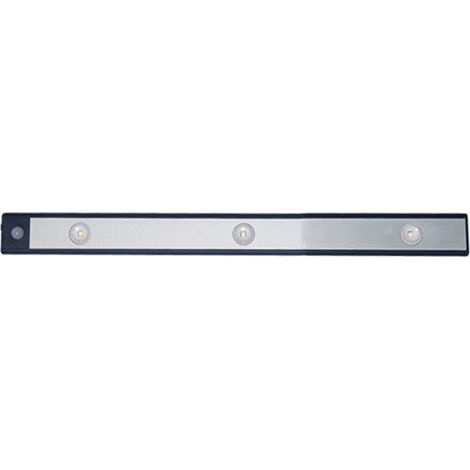 Lampe de penderie LED avec capteur de présence intégré, rechargeable et sans fil, 40 cm, noire. (1/5)