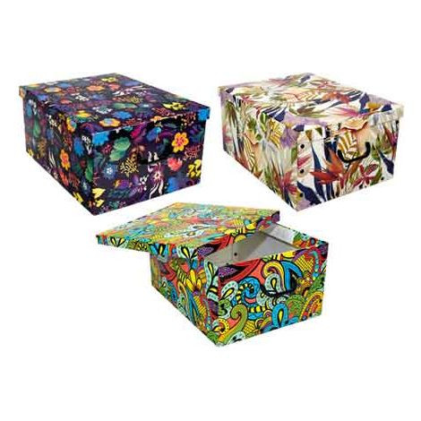 CONTENITORE MULTIUSO 'BIG BOX FANTASY' 50x39x24,5h cm