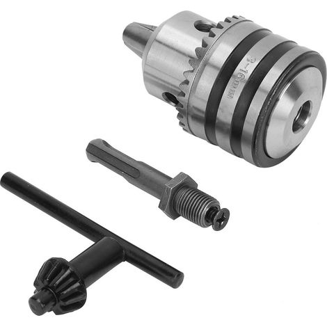 3,0–16 mm 1/2–20 UNF Bohrfutter-Adapterset, Schlüsselbohrfutter mit Rundschaftadapter (1/5)