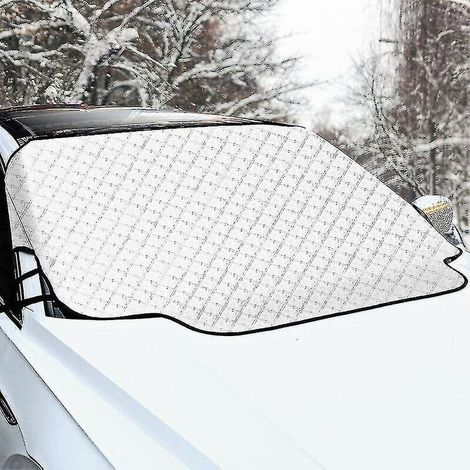 Extra dicke Schutzhülle für Windschutzscheiben – Schützt vor Schnee, Eis, Sonne, Staub, Metallpolitur, UV-Strahlung und Wasser – Perfekt geeignet für Pkw und SUVs aller Baujahre. (1/4)