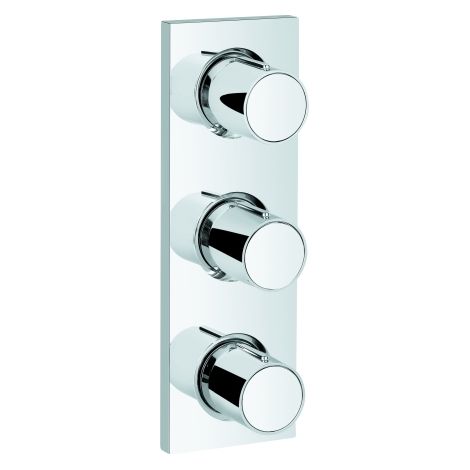 Unterputzventil Grohtherm F 26880 3-fach FMS ohne UP-Körper chrom (1/4)