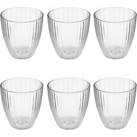 Lot de 6 Verres à Eau "Mathe'Eau" 28cl Transparent (1/2)