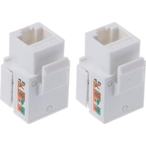 Prises murales Ethernet Cat6 RJ45 Keystone à profil mince, connecteur à sertir (1/4)