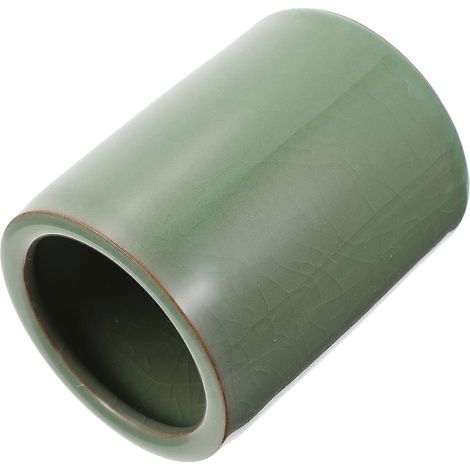 Porte-stylo en céramique pour la maison, organiseur de stylos de bureau, vert, 1 pièce (1/5)