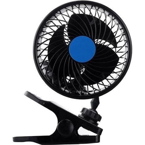 12V 6 pouces voiture Clip Fan Automobile Véhicule de refroidissement Fan (1/5)