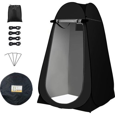 Tente de toilette pop-up et de douche, abri d'intimité portable pour l'extérieur, imperméable, anti-UV, convient pour le camping, la randonnée, la pêche, la plage et les pique-niques (1/5)
