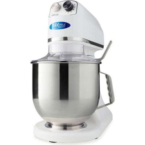 Mixer planétaire professionnel 7 L - 11 vitesses, 2 kg de pâte - blanc (1/5)